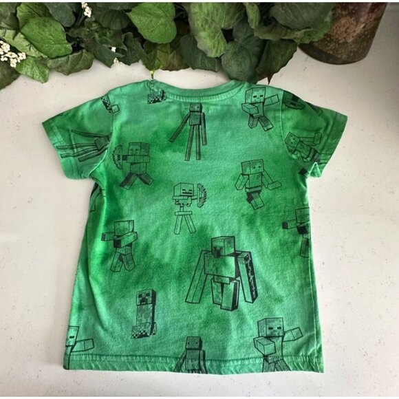 Minecraft Kids T-Shirts Mojang Studios Official Product Size XS Green 2-Pack - Picture 8 of 9